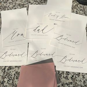 Bridal Party Cards